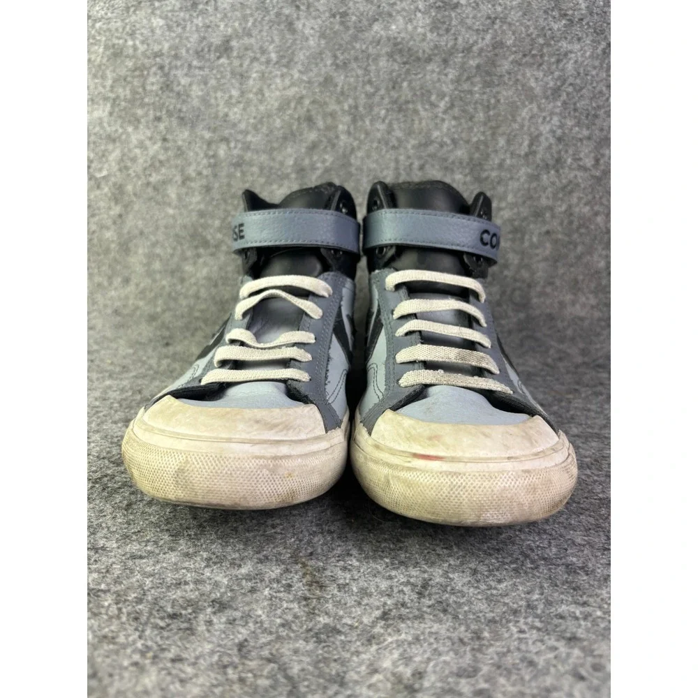 Converse Pro Blaze High‎ Top Sneakers Kids Size 5 Blue Black Leather A05708C